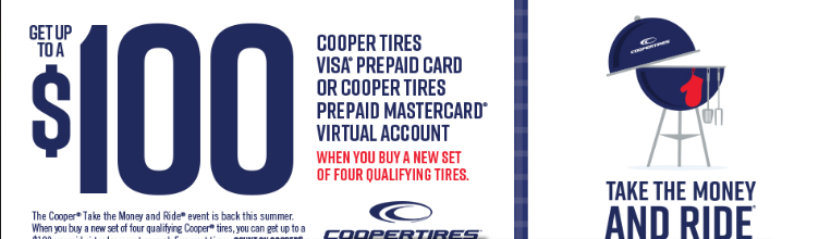 $100 Gift Card - Cooper Tires