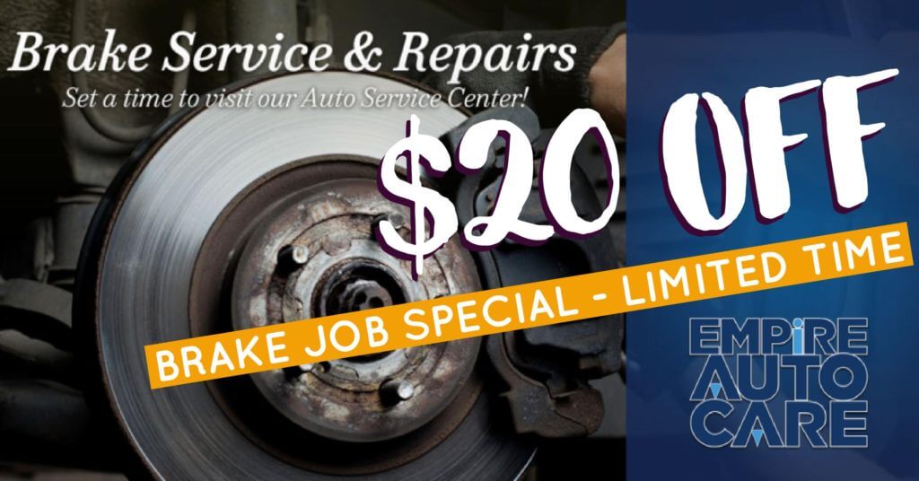 $20 OFF Brake Service & Repairs Brake Job Special - Limited Time