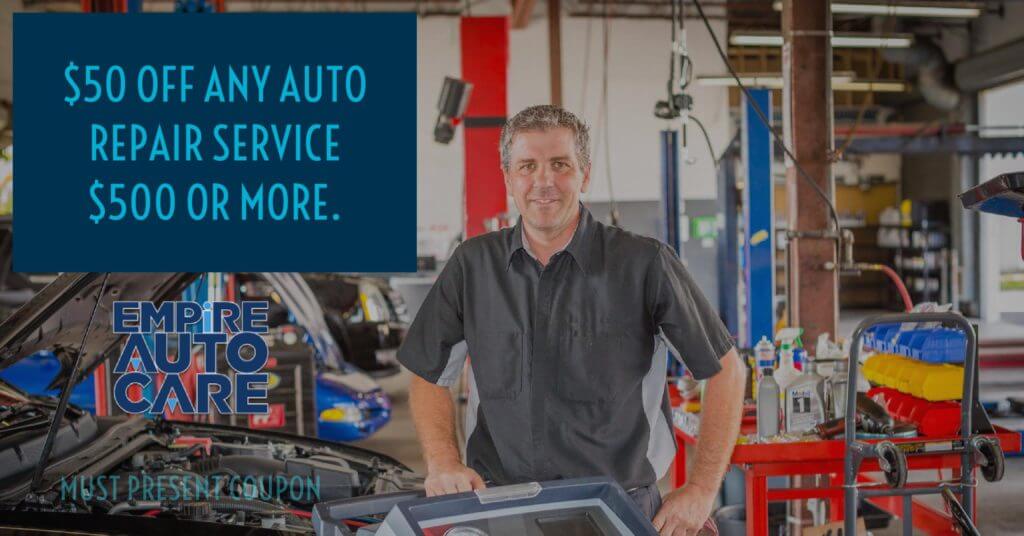 $50 OFF Any Auto Repair Service $500 or More