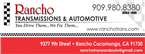 Rancho Transmissions and Automotive