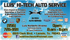 Luis' Hi-Tech Auto Servic